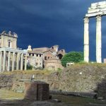 orage sur le forum romain